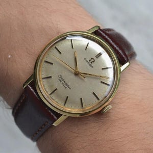 1960s Vintage Omega Seamaster De Ville Gold Watch