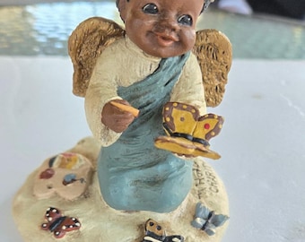 Vintage Miss Martha Originals "Charity" Figurine – African American Angel Sculpture