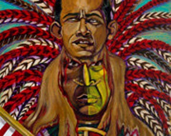 Obamas sacrfice xipe toltec print