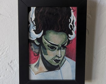 Bride of Frankenstein painting