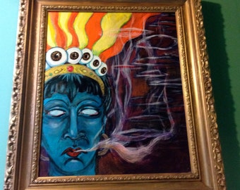 Smoking Sheva Painting MOVING SALE!