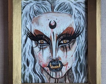 Original painting of the gold diva