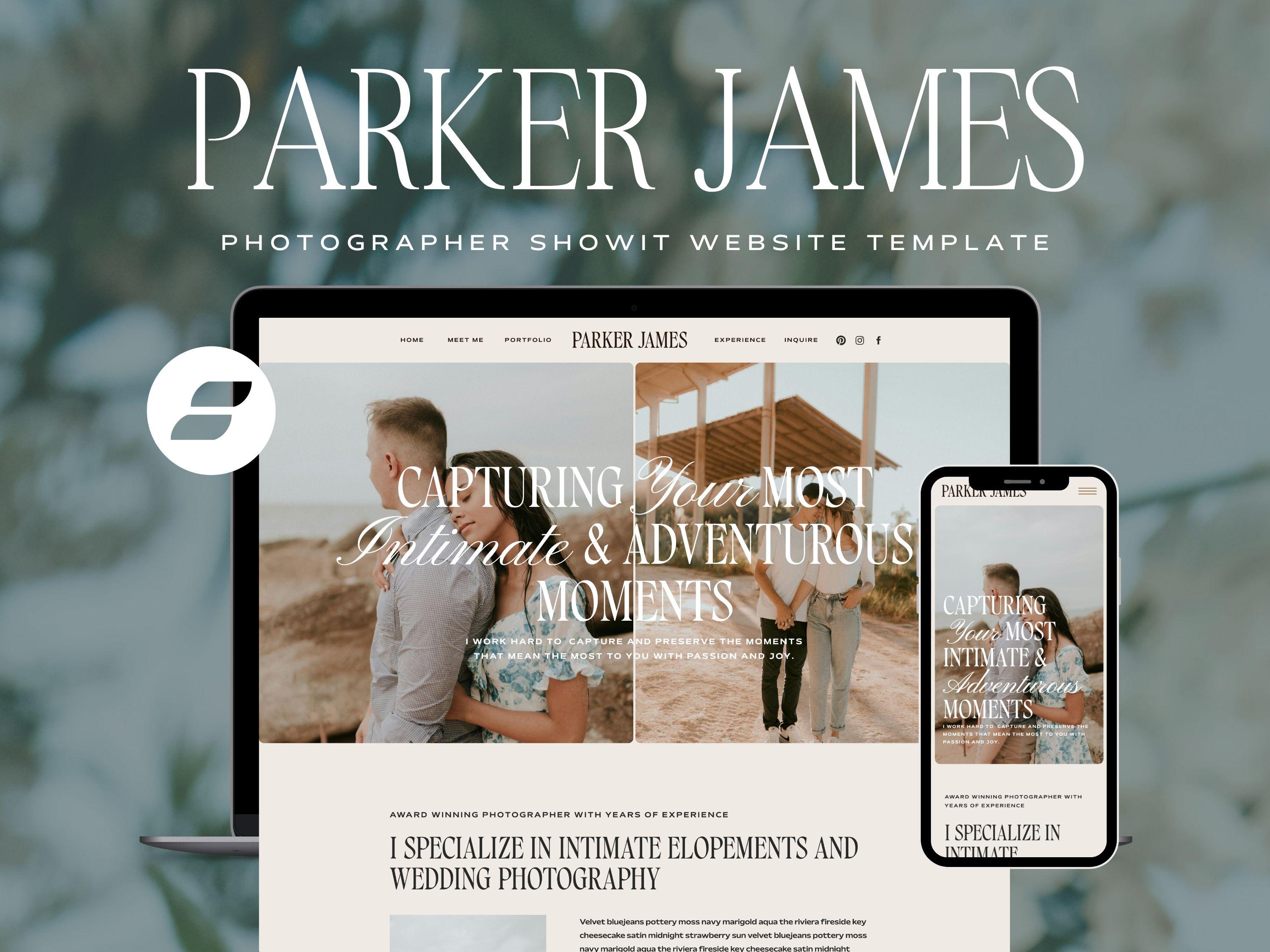 Photographer Website Template, Photography Website, Showit Web Design, Showit Website Template, Showit Website Design, Services Portfolio