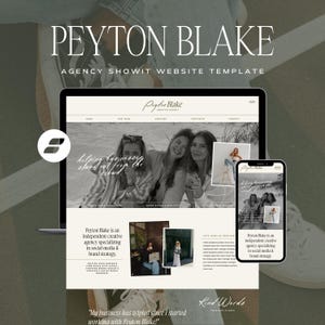 Social Media Manager Website Template: SMM Virtual Assistant Marketing Agency Coach Web Design (Showit Site Template)