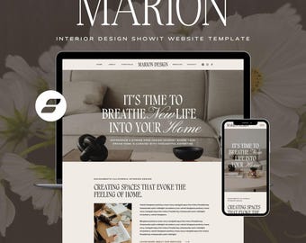 Interior Design Website Template: Interior Designer Consulting Business Portfolio Web Design (Showit Site Template)