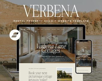 Property Management Website Template, Cottage Rental Property Web Design, Income Property Site, Vrbo, Venue, Airbnb Showit Website Template