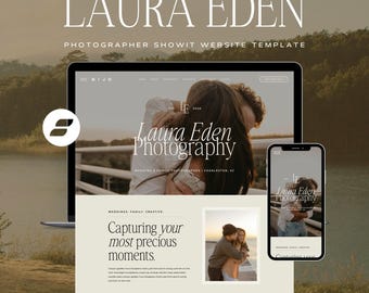 Photographer Website Template: Photography Business Web Design (Showit Site Template)