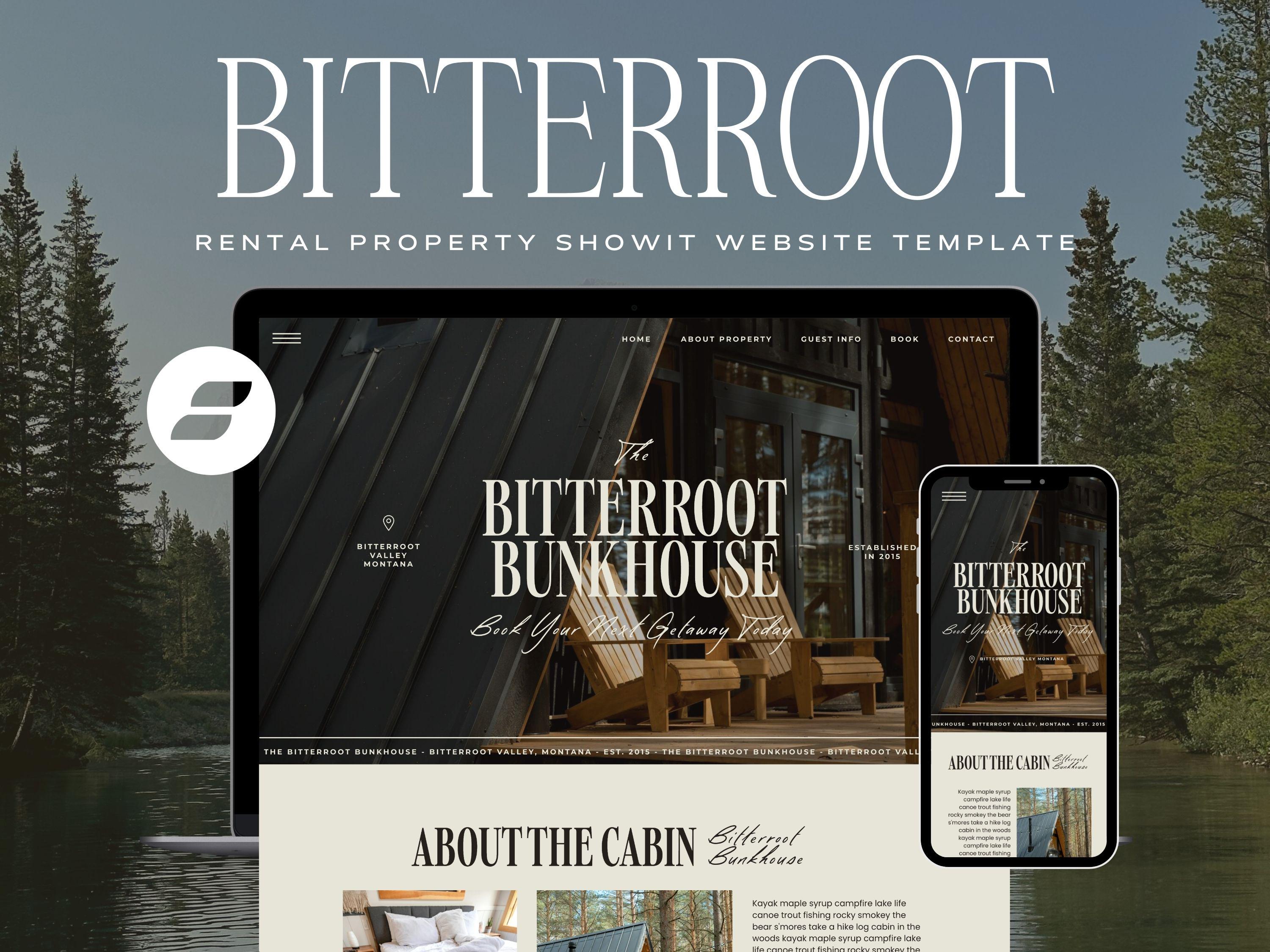 Airbnb Website Template, Rental Property Website, Venue Website, Income Property Website, Vrbo Website, Showit Website Template, Cabin Site