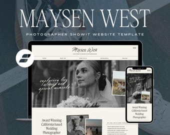 Photographer Website Template, Photography Website, Showit Web Design, Showit Website Template, Showit Website Design, Services Portfolio