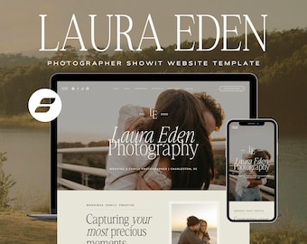 Photographer Website Template, Photography Website, Showit Web Design, Showit Website Template, Showit Website Design, Services Portfolio
