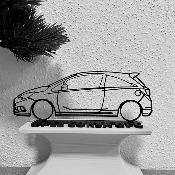 Opel Corsa GSI OPC Silhouette car gift for car lovers