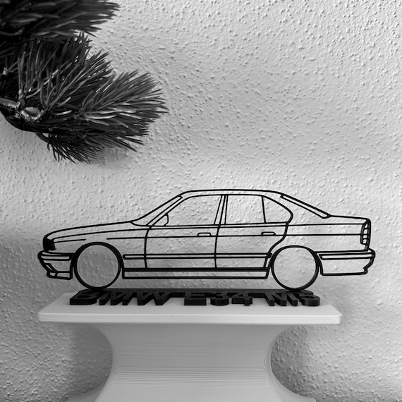 BMW E34 M5 Silhouette Car Gift for Car Lovers