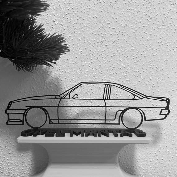 Opel Manta B Silhouette car gift for car lovers