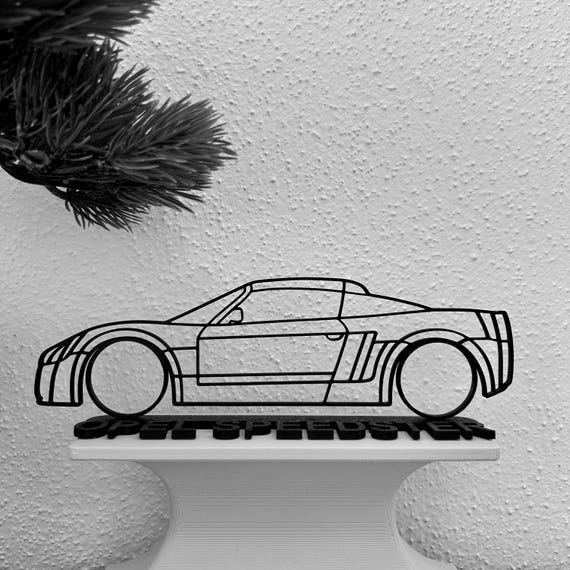 Opel Speedster Silhouette car gift for car lovers