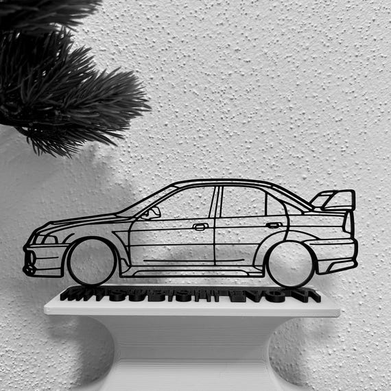 Mitsubishi Lancer Evo 6 Silhouette Car Gift for Car Lovers