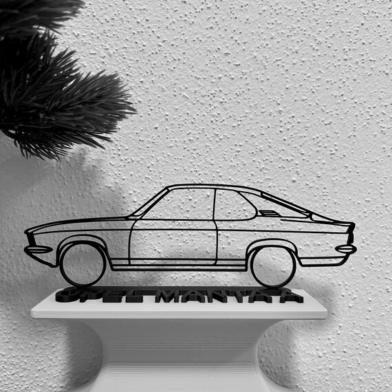 Opel Manta A Silhouette car gift for car lovers