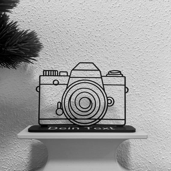 Personalized Camera Silhouette - Gift for Photographers