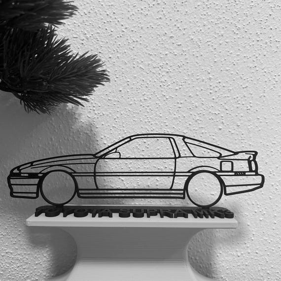 Toyota Supra MK3 Silhouette Car Gift for Car Lovers