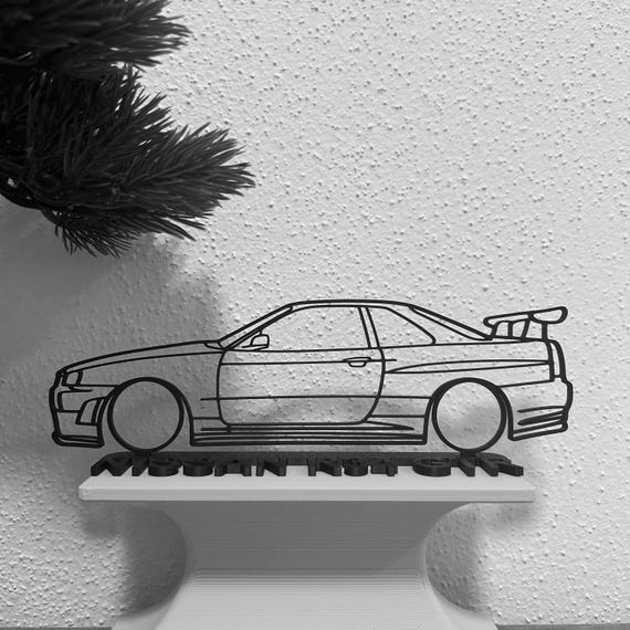 Nissan R34 GT-R Silhouette Car Gift for Car Lovers