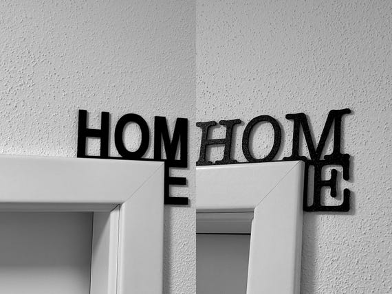 HOME - Door frame sign, door sign, door frame