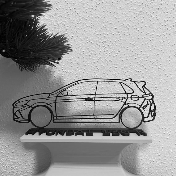 Hyundai i30 N Silhouette Car Gift for Car Lovers