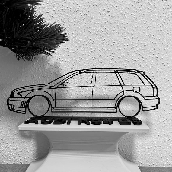 Audi RS4 B5 Silhouette Car Gift for Car Lovers