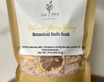 Citrus Ylang Ylang Botanical Dead Sea Salt Soak
