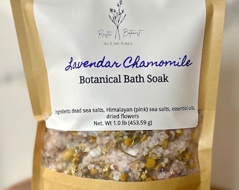 Lavender Chamomile Botanical Dead Sea Salt Soak