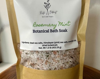 Rosemary Mint Botanical Dead Sea Salt Soak