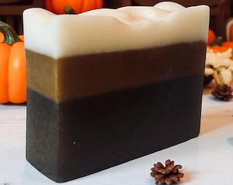 Pumpkin Spice Latte handcrafted soap, made with 100% real shea butter