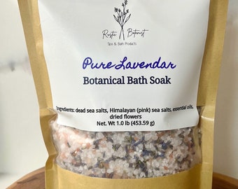 Pure Lavender Botanical Dead Sea Salt Soak