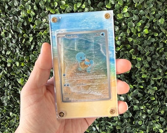 Squirtle 151 Custom Extended art print with Acrylic Case