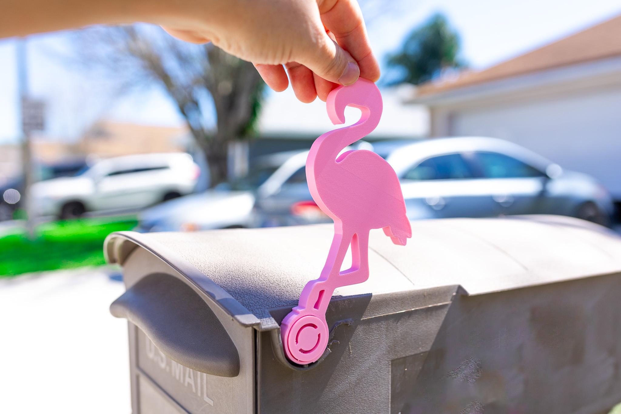 Flamingo Mailbox Flag | Gift | Mailbox | Mail | 3D Printed Accessory - Etsy