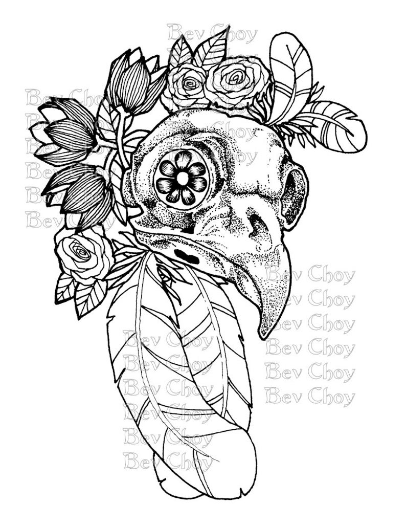 Adult Coloring Page Owl from Book 2 Etsy