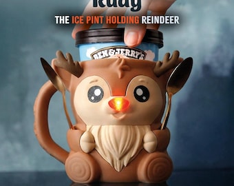 Rudy the Reindeer Ice Pint Holder