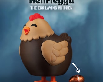 Henriegga, la gallina che depone uova di cioccolato.