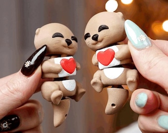 Valentine's Baby Flexi Otter