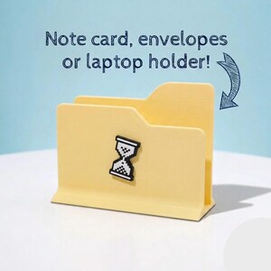 Index Card Holder - Laptop Holder - Windows Mac Theme Organizer - Envelope Folder Holder - Cute Notepad Holder - Funny Desk Organizer