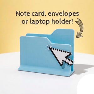 Index Card Holder - Laptop Holder - Windows Mac Theme Organizer - Envelope Folder Holder - Cute Notepad Holder - Funny Desk Organizer