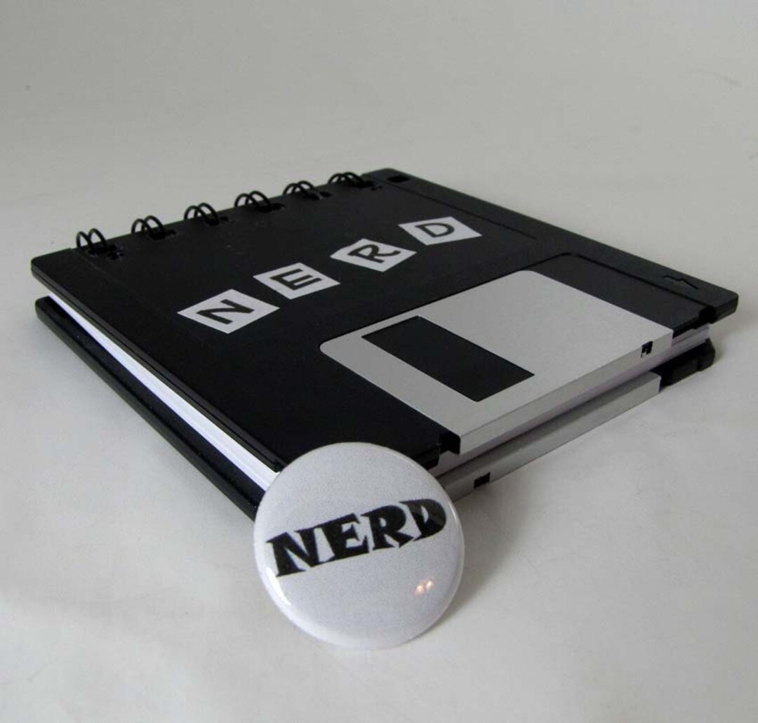 Computer Floppy Disk Notebook Original Nerd Recycled Blank Floppy Disk ...