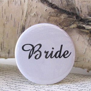 Bride Pocket Mirror Hand Pressed image 1