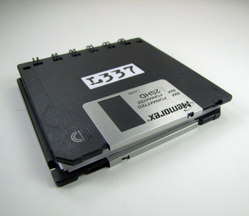 L337 or LEET in Computer Lingo Floppy Disk Recycled Blank ...