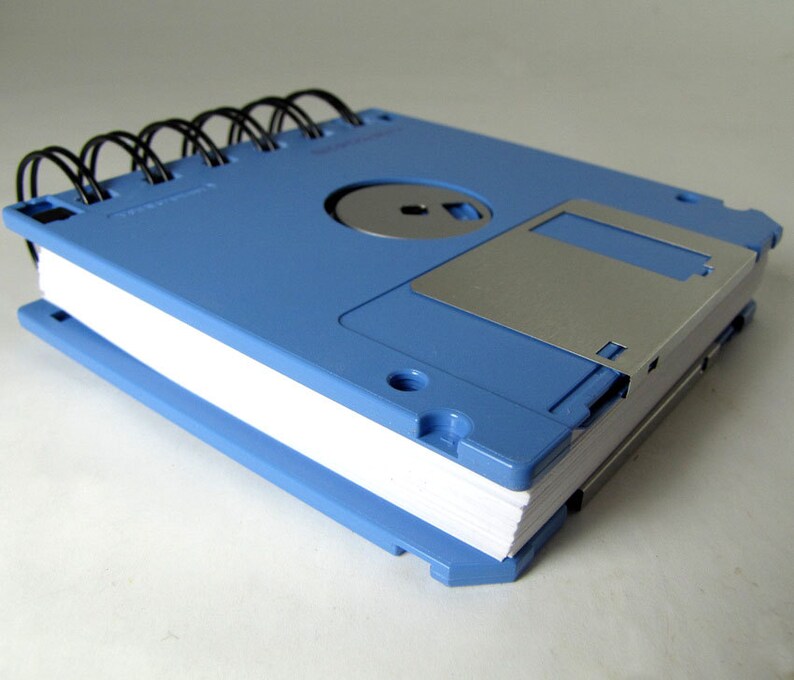 Floppy Disk Notebook JUMBO Light Blue Computer Disk Recycled Etsy