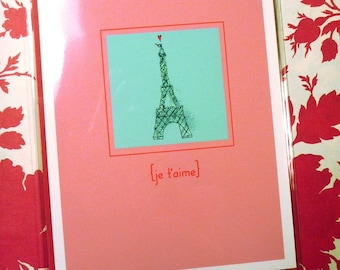 Je t'aime card