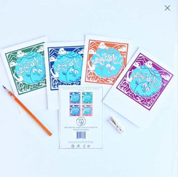 Charlottesville Grow Your Own Roots Greeting Cards Etsy