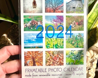 50% off - REFILLS - 2024 Recycled Paper Photo Calendars - Lexington & Rockbridge County, VA
