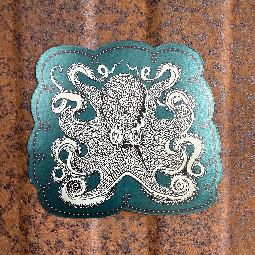 Octopus Magnet, Shimmering Silver Finish - Etsy