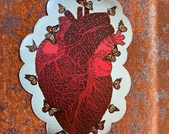 Heart & Butterlies Magnet