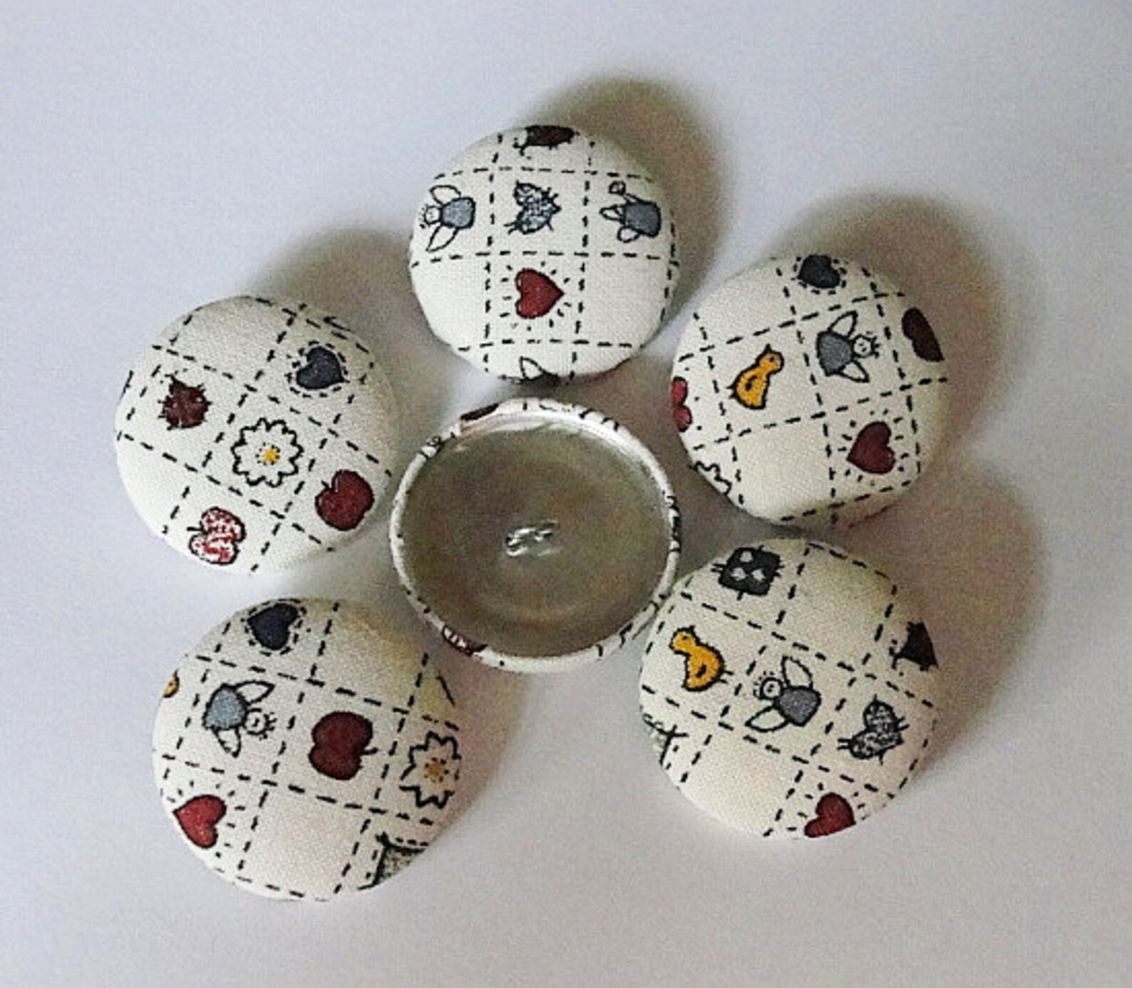 FABRIC Covered Country Buttons28mm1-1/8sew - Etsy