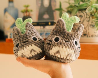 Crochet Tortoro Sprout Plushie | Weighted Desk Decor